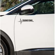 Ssangyong Xlv Sticker Sol Sağ Yan Ayna Altı Araç Markalı Sticke
