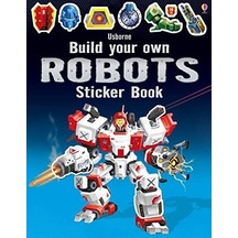 Build Your Own Robots Sticker Book (Build Your Own Sticker Book)- Usborne