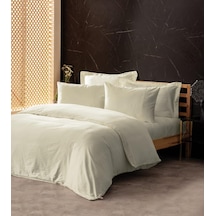 Silky İpek Çift Kişilik Nev Takımı Ekru Renkli