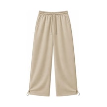 Zaee Basic Ayarlanabilir Paça Baggy Eşofman Altı Krem