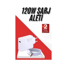 120w - 481 - Şarj Aleti Hızlı Çift Turbo Şarj Aleti - Aconcept - Seti Beyaz