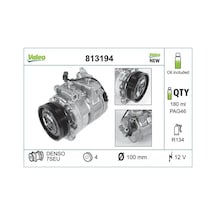 Bmw 530i E60 Klima Kompresoru 2003-2005 M54b30 Valeo 813194