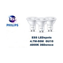 Philips 4.7W 2700K Led Çanak Spot Gu 10 Duy Par 16 10 Adet-4.7W 4000K