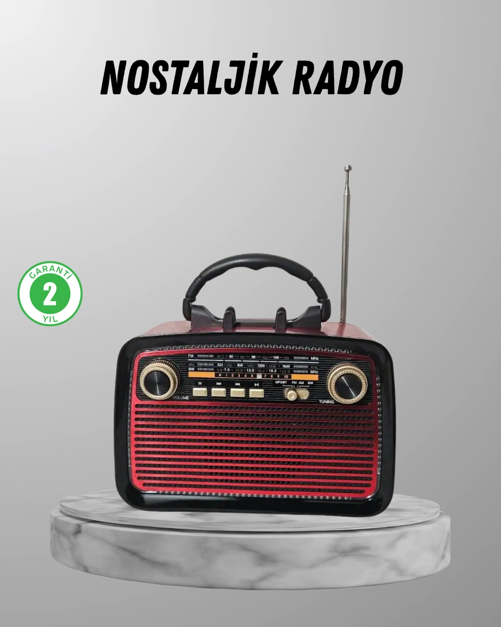 Ahşap Dokulu Bluetooth Müzik Kutusu Vintage Led Tasarımıyla Modern Ses Deneyimi
