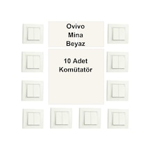 Ovivo Mina Beyaz 10 Adet Komütatör