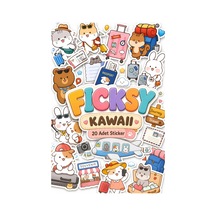 Kawaii Stili Sevimli Hayvanlar Seyahat Temalı Sticker Seti - 20 Adet Etiket Çıkartma Diğer