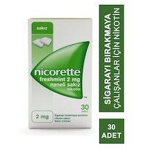 Nicorette Freshmint 2 Mg Naneli Nikotin Sakızı 30 Adet