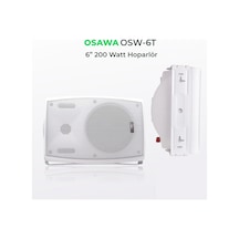 Osawa Osw-6T Trafolu Kademeli 16Cm 200W Sütun Hoparlörü Beyaz