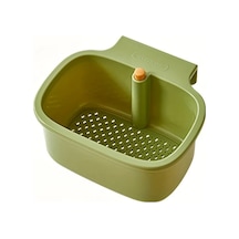 Willowhaven Yeşil 1 Adet Kare Filtre Sepeti Mutfak Lavabo Büyük Kapasiteli Çok Amaçlı Yeşil