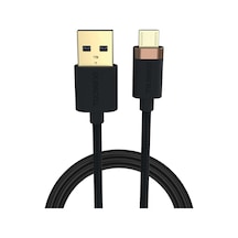 1m Usb-a To Micro Usb Örgülü Şarj Kablosu - Siyah Diğer