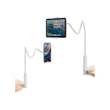 Juo 90 Cm Akrobat Esnek Tablet Ve Telefon Tutucu Stand Beyaz