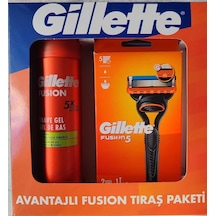 Gillette Fusion5 Tıraş Makinesi + Tıraş Jeli 200 ML