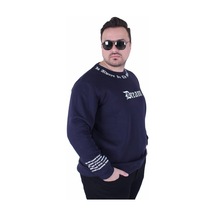 Starbattal Büyük Beden Bisiklet Yaka 3ip Sweat Dream 25715 Lacıvert Lacivert