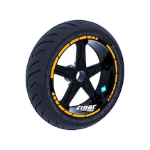 Moto GP Stili Taksi Sarısı Jant Şeridi Sticker Çınar Extreme