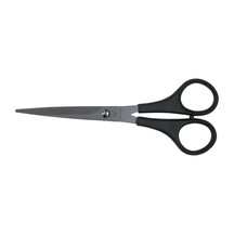 2215 M-528 Plastik Saplı Düz Makas No: 6 İnç / 15,24 Cm - Paslanmaz Çelik Aklby-bsva58