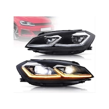 Vw Golf 7 2012.2016 Uyumlu J Dizayn Krom Kayar Sinyal Far