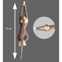 Elleri Yapışan Oyun Ve Uyku Arkadaşı 70 Cm Peluş Maymun Oyuncak - Hediyelik - Aksesuar Ve Süs - Oyun Ve Uyku Arkadaşı 001