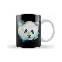 Cute Space Galactic Artsy Panda Bear Adorable Kupa Bardak Porselen Karışık