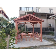 Şen Mobilya Ahşap Kamelya Kamelya Ahşap Çardak P091 Maun
