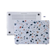 Macbook Air Kılıf 13 İnç Terrazzonl Eski Usb'li Model 2010-2017 A1369 A1466 İle Uyumlu Gri