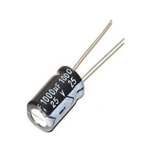 1000uf 25v Elektrolitik Kondansatör 10x16 5mm 85c