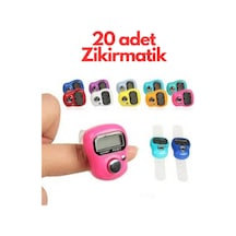 Yüzük Zikir Matik 20 Adet Lisinya Çok Renkli