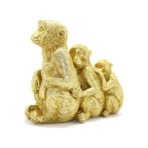 Büro Ev Ofis Dekoru İçin 3parça Polyester Üç Maymun Biblo Seti