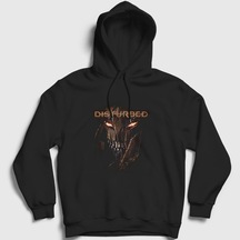 Presmono Unisex Immortalized Disturbed Kapüşonlu Sweatshirt Siyah