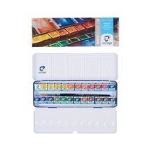 Talens Van Gogh 1/2 Tablet Sulu Boya Seti 24 Renk Metal Kutu Çok Renkli