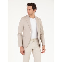 Cacharel Bej Slim Fit Ceket