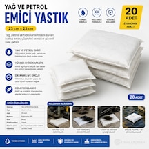 Yağ Ve Petrol Emici Yastık 23 Cm X 23 Cm 20 Adet Bant Marketim