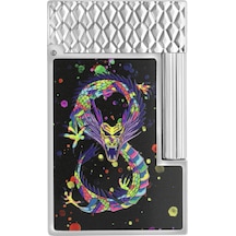C16527 St Dupont Ligne 2 Chrome Dragon Black Çakmak C16527 St Dupont Ligne 2 Chrome Dragon Black Çakmak