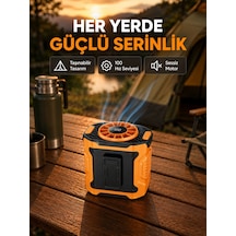Turbo Mini Taşınabilir Fan 100 Kademeli Dijital Hız Kontrolü Ve Type-c Şarj Najmaddin