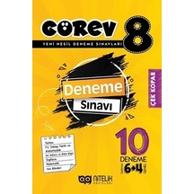 Nitelik 8.Sınıf Görev 10 Deneme Sınavı (6 Sarmal + 4 Genel)