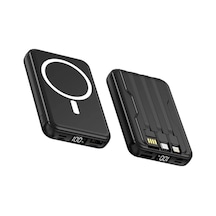 Snapmax Snp-3005 10.000 Mah Kablosuz Hızlı Şarj Magsafe Powerbank Led Ekranlı Çoklu Girişli Kdo Diğer