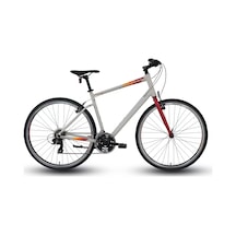 Carraro Sportive 321 28 Jant 21 Vites 52 Cm V-fren Şehir Bisikleti-mat Gri - Kırmızı- Turuncu Çok Renkli