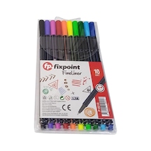Tr Fineliner 10 Lu İnce Uçlu Kalem 1 Paket 10 Renk 0.4 Mm Keçe Uçlu Kalem Renkli İşaretleme Yazı Kalemi
