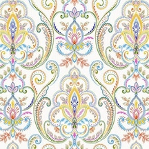 Adawall Trapicano 9901-3 Klasik Retro Damask Desenli Duvar Kağıdı