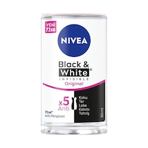 Nıvea Kadın Roll-on Deodorant Black&white Clear 72 Saat Anti-perspirant Koruma 50ml 5'li Avantaj Pa
