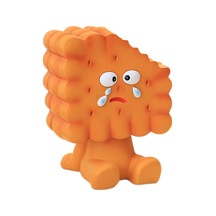 Ganzhoushop Yaratıcı Bisküvi Şeklinde Kalemlik Kare Yuvarlak Şekil Karikatür Masa Kırtasiye Düzenleyicileri Ofis Malzemeleri Ve Dekorları İçin Kare