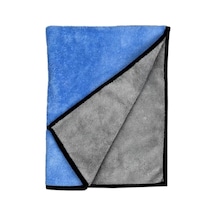 Çift Taraflı Mikrofiber Araç Kurulama Bezi & Oto Yıkama Havlusu 50x70 Mavi Açık Indigo