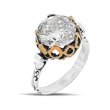 Söğütlü Silver Gümüş Zirkon Tek Taşlı Otantik Yüzük