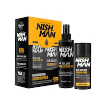 Nishman Saç Dolgunlaştırıcı Keratin Fiber Orta Kahve + Sprey