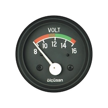 Ölçüsan 112822 Voltmetre 12 Volt Siyah Çerçeveli