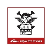 The Sıckest Squad Sticker Korsan Sticker Kurukafa Araba Sticker