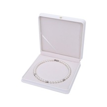 Soulader Şık Ve Kapaklı Mücevher Kutusu, Taç Desenli Inci Kolye Ve Zincir Saklama Kutusu, Pu Malzemeden Üretilmiş Özel Bel Takı Ve Kolye Kutusu Beyaz