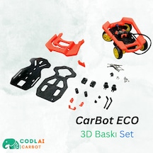 Codlaı Carbot Eco 3d Baskılı Programlanabilir Robotik Araba Seti - Otonom Araç Stem Kiti
