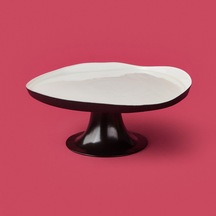 Kitchen Jota Ayaklı Tabak - Beyaz / Siyah - 21 Cm Çok Renkli