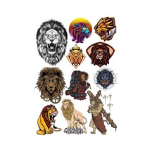 Aslan Sticker Set -5 12 Parça Telefon, Tablet, Defter, Laptop Sticker