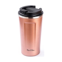 Tantitoni Pembe Coffee Yazılı Paslanmaz Çelik Termos Bardak 500ml